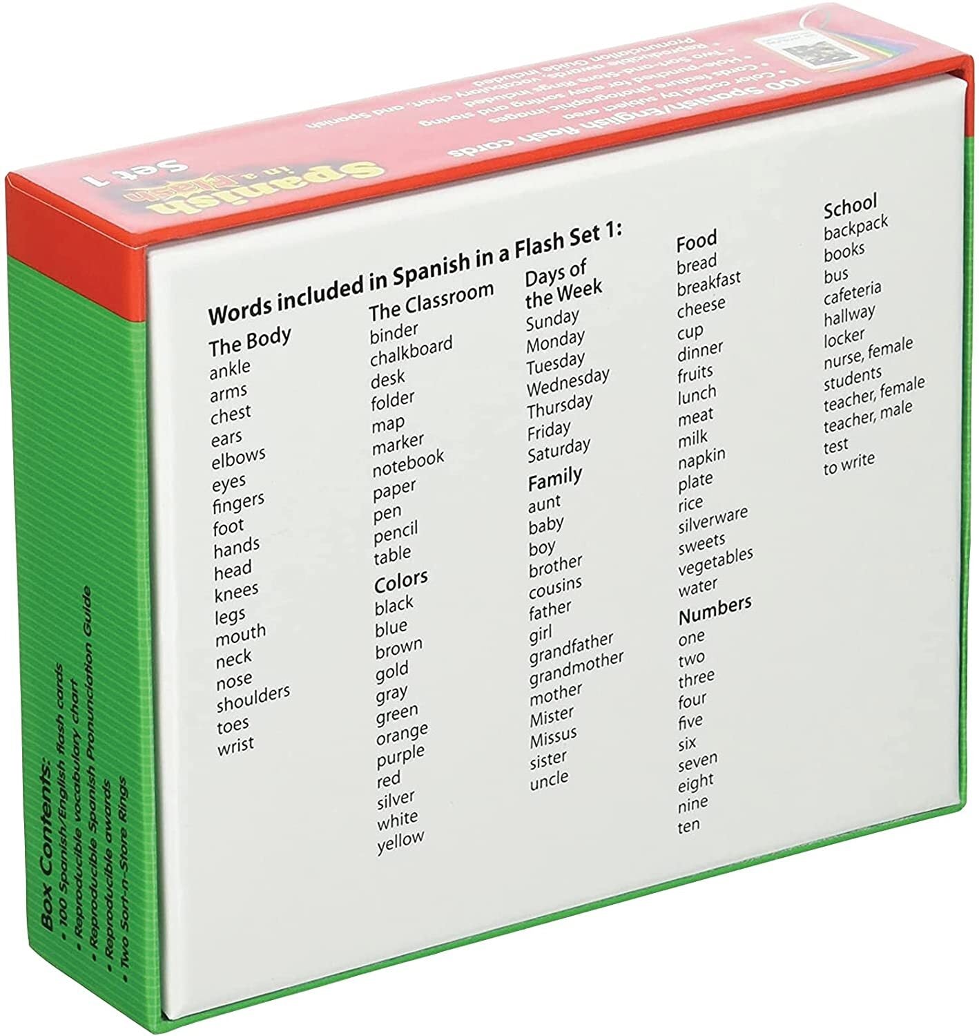 Spanish in a Flash Flash Card Set