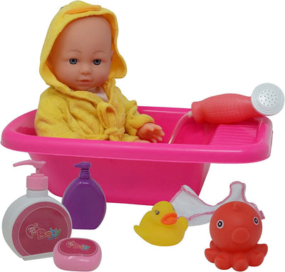 New York Doll Collection Deluxe Bathtime Baby w/ Accessories