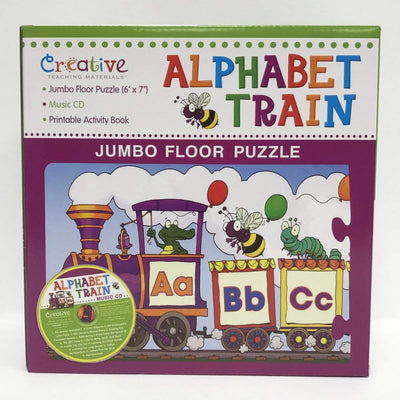 Creative Teaching Materials Alphabet Train Floor Puzzle with CD - copy