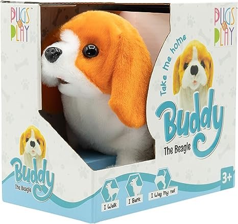 Pugs At Play Buddy Walking, Talking, Wagging Tail  Battery Operated Dog