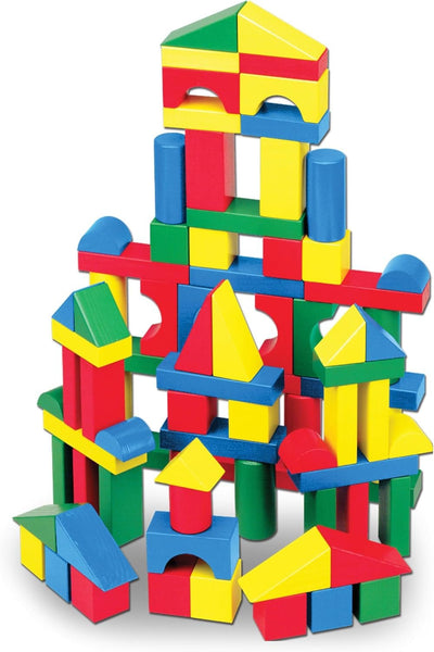 Melissa & Doug Wooden Blocks 100 Pc