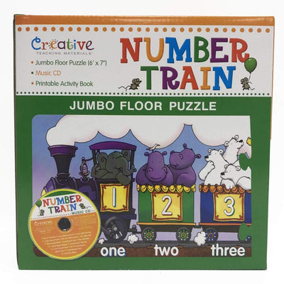 Creative Teaching Materials Number Train Floor Puzzle with CD