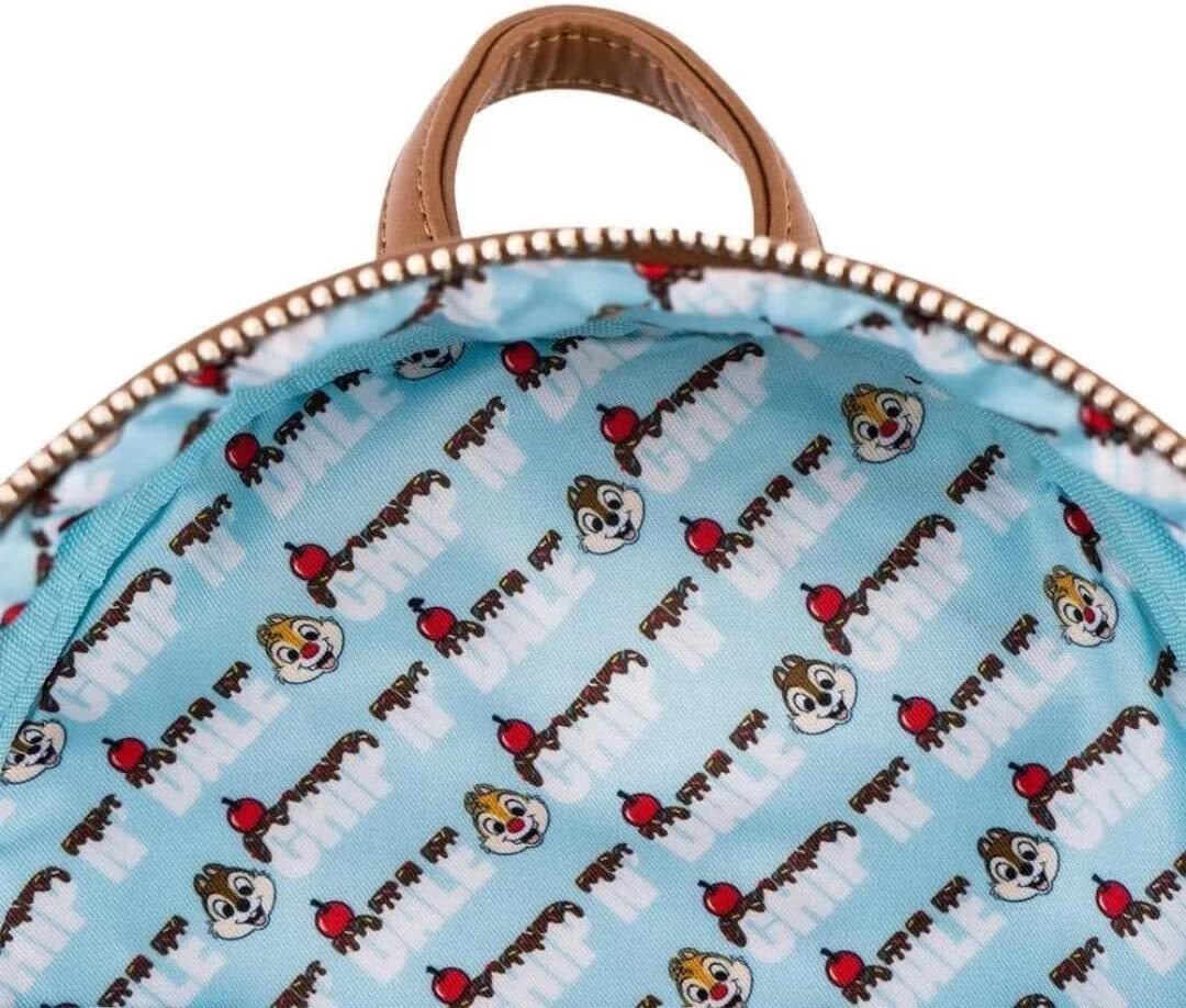 Loungefly Disney Chip and Dale Snackies All Over Print Mini Backpack