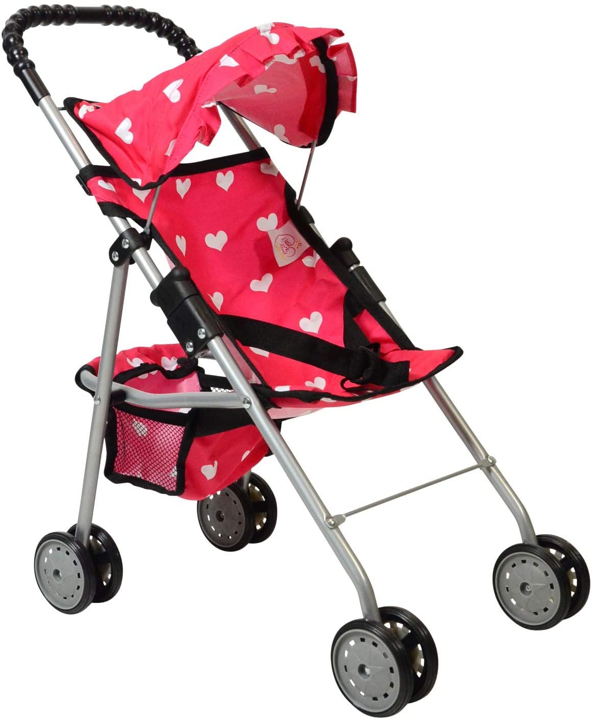 New York Doll Stroller - Heart Print