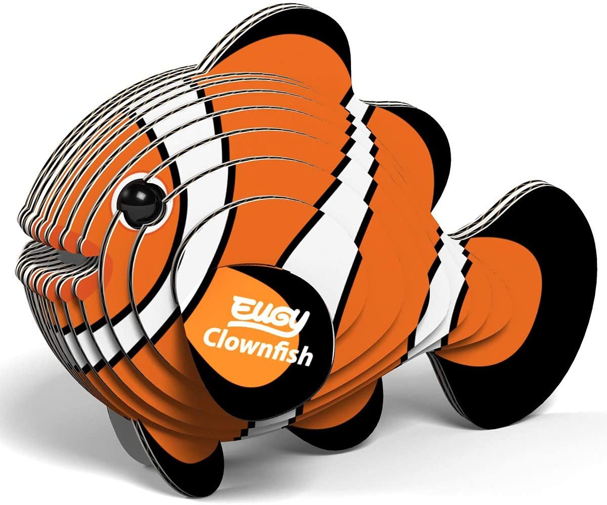 Eugy 3D Cardboard Model Kit Clownfish