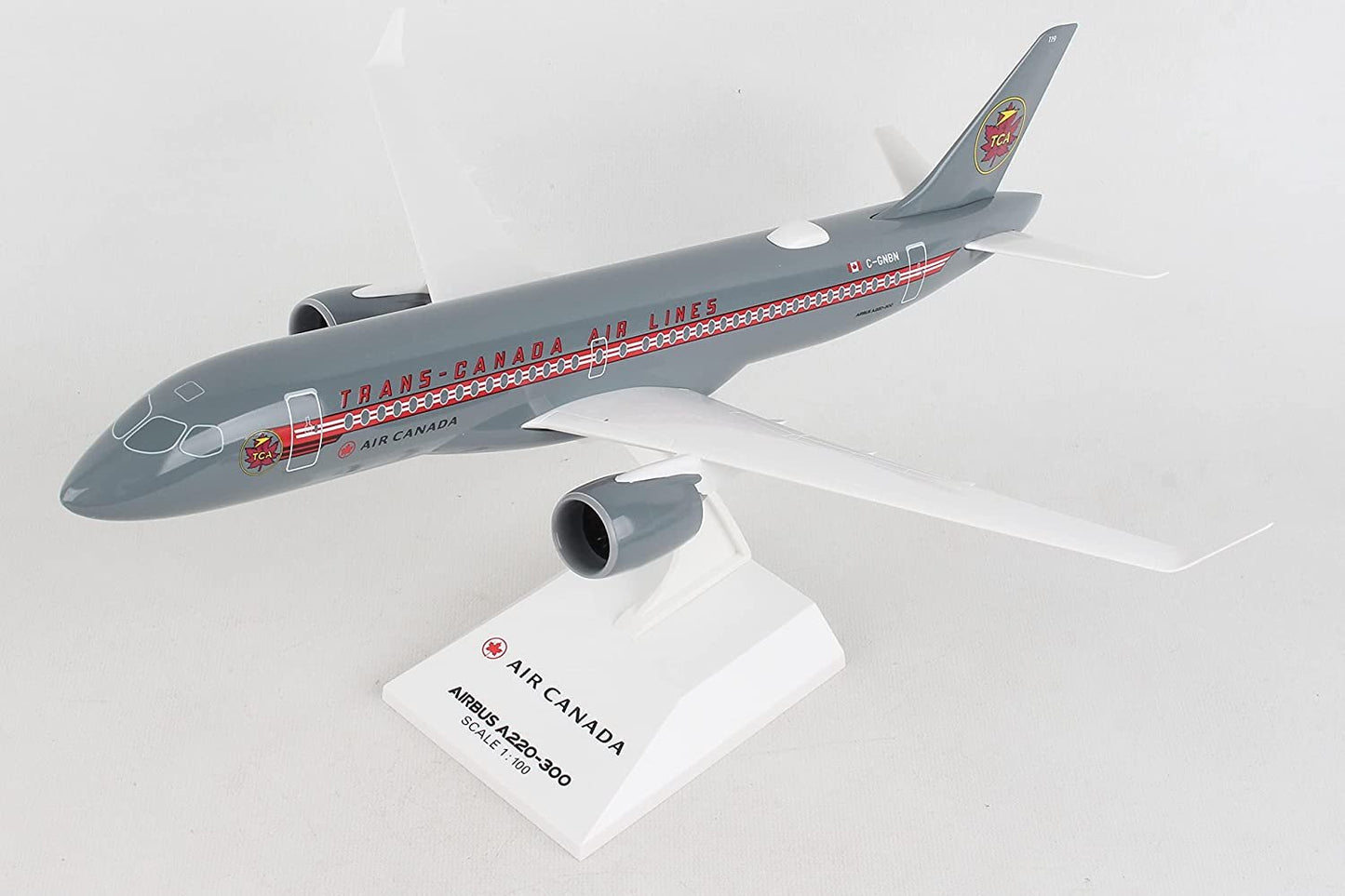 Daron Worldwide Skymarks Air Canada A220-300 1/100 Retro TCA
