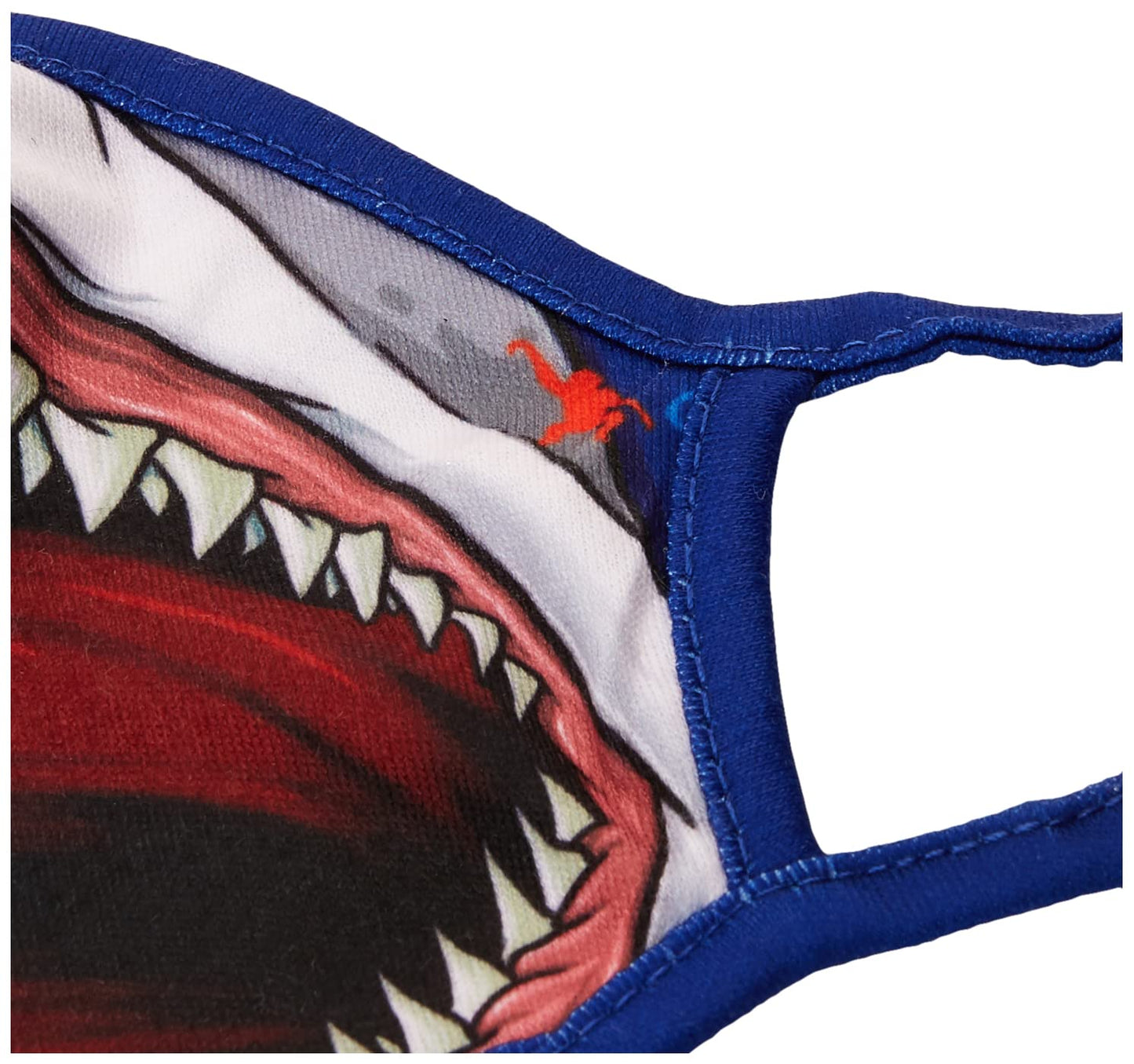 Wild Republic Wild Smiles Childs Face Mask, Reusable Face Mask, Washable Face Mask, Half Face Mask, Shark Design