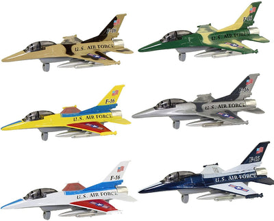 Diecast Pull Back Military Jet