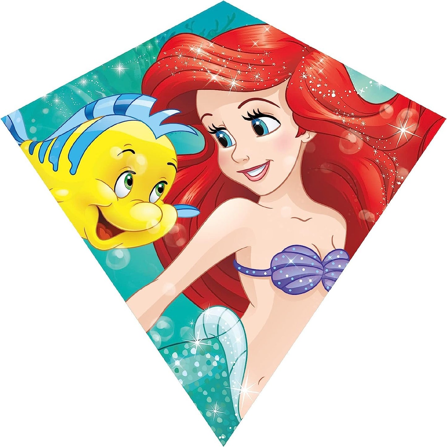 Xkites Disney Little Mermaid 25" Nylon Diamond Ready to Fly Kite