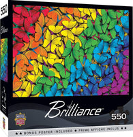 Masterpieces Brilliance Fluttering Rainbow 550 Pc  Puzzle