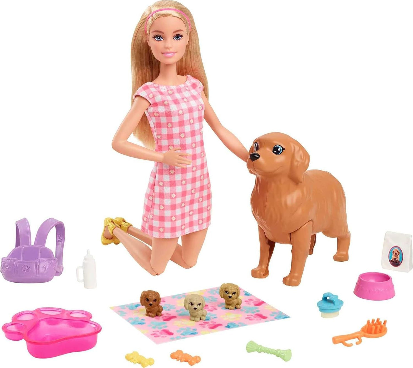 Barbie and Puppy Playsset