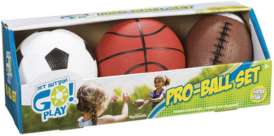 Toysmith Get Outside Go! Play Mini Ball 3 Pack