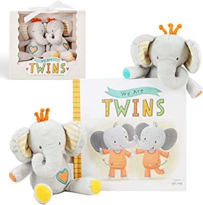We Are Twins: Book with 2 Elephant Plush