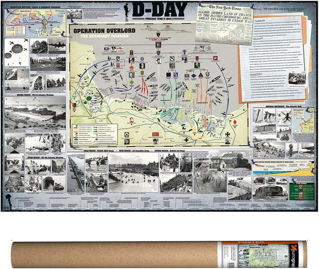 Eurographics Poster D-Day Poster 36" x 24"