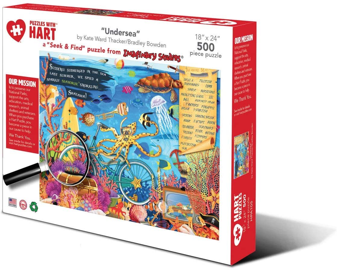 Puzzles with Hart Undersea a Seek and Find 500 pc Puzzle