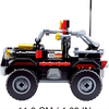 Texas Toy Distribution - Car Club Offroad Building Brick Kit, Black (158 Pcs)