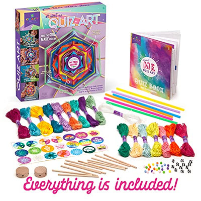 Craft-tastic – All About Me Quiz Art – Craft Kit – Answer Fun Questions to Make a Personalized Piece of Art