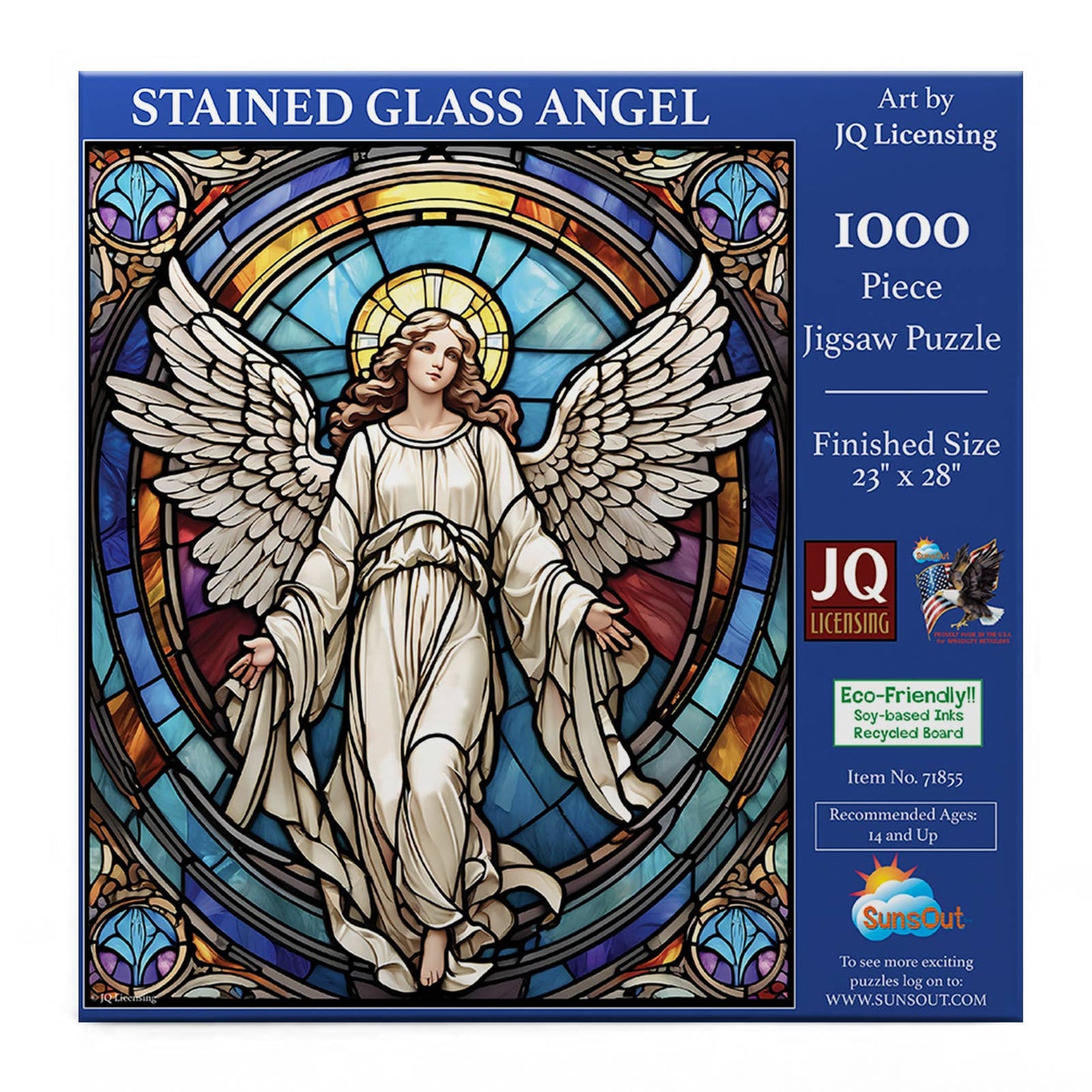 SunsOut - 1324 Stained Glass Angel 1000 pc Puzzle