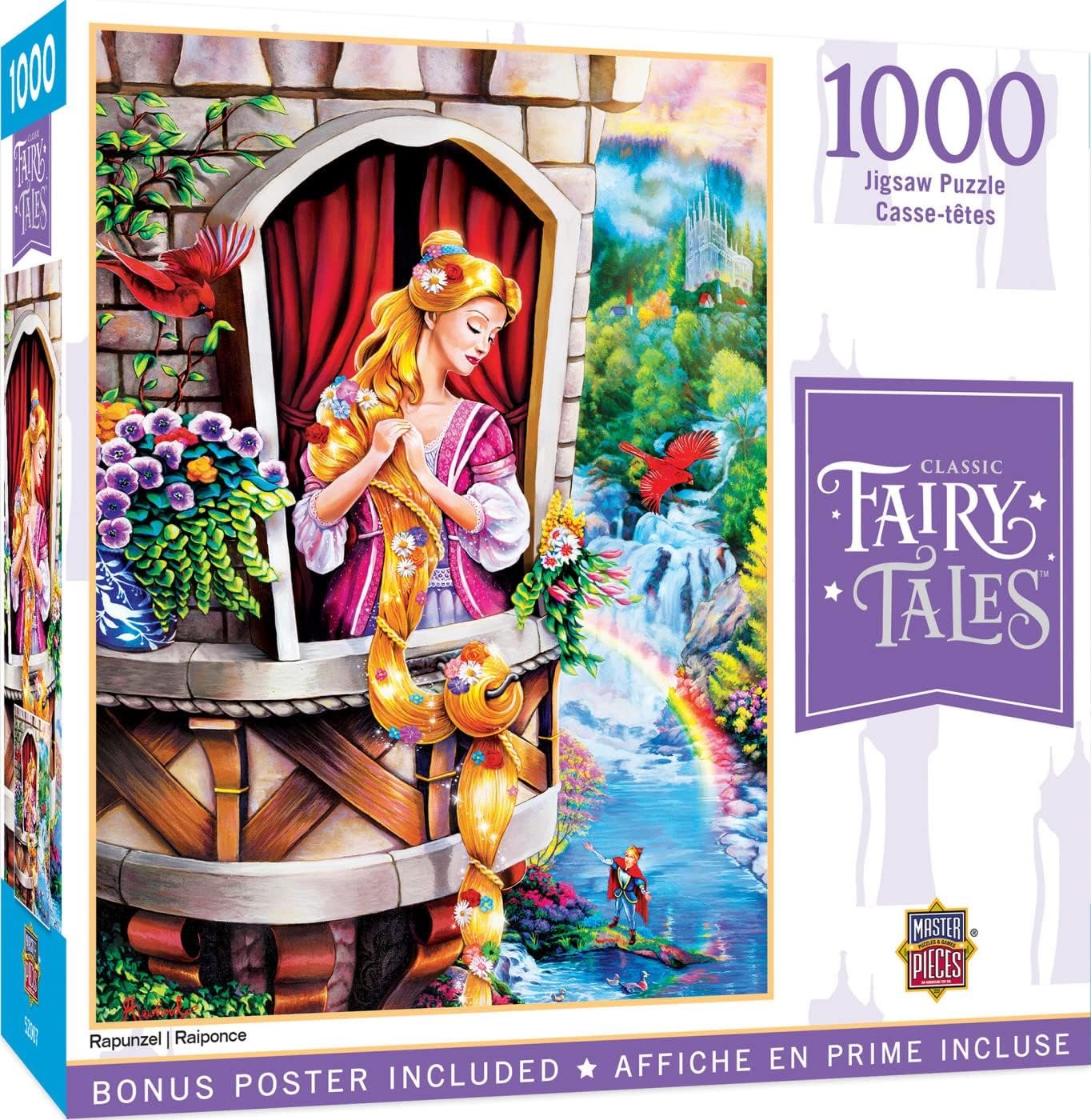 Master Pieces Fairy Tale Classics Once Rapunzel 1000 Pc Puzzle