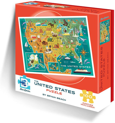 Blue Lobster United States 100 Pc Puzzle
