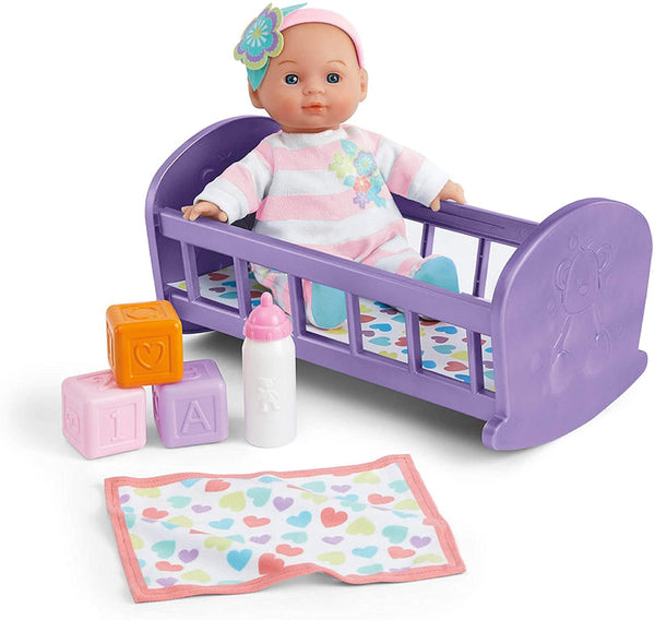 Kidoozie Lullaby Baby Playset - Soft Body Doll and Crib