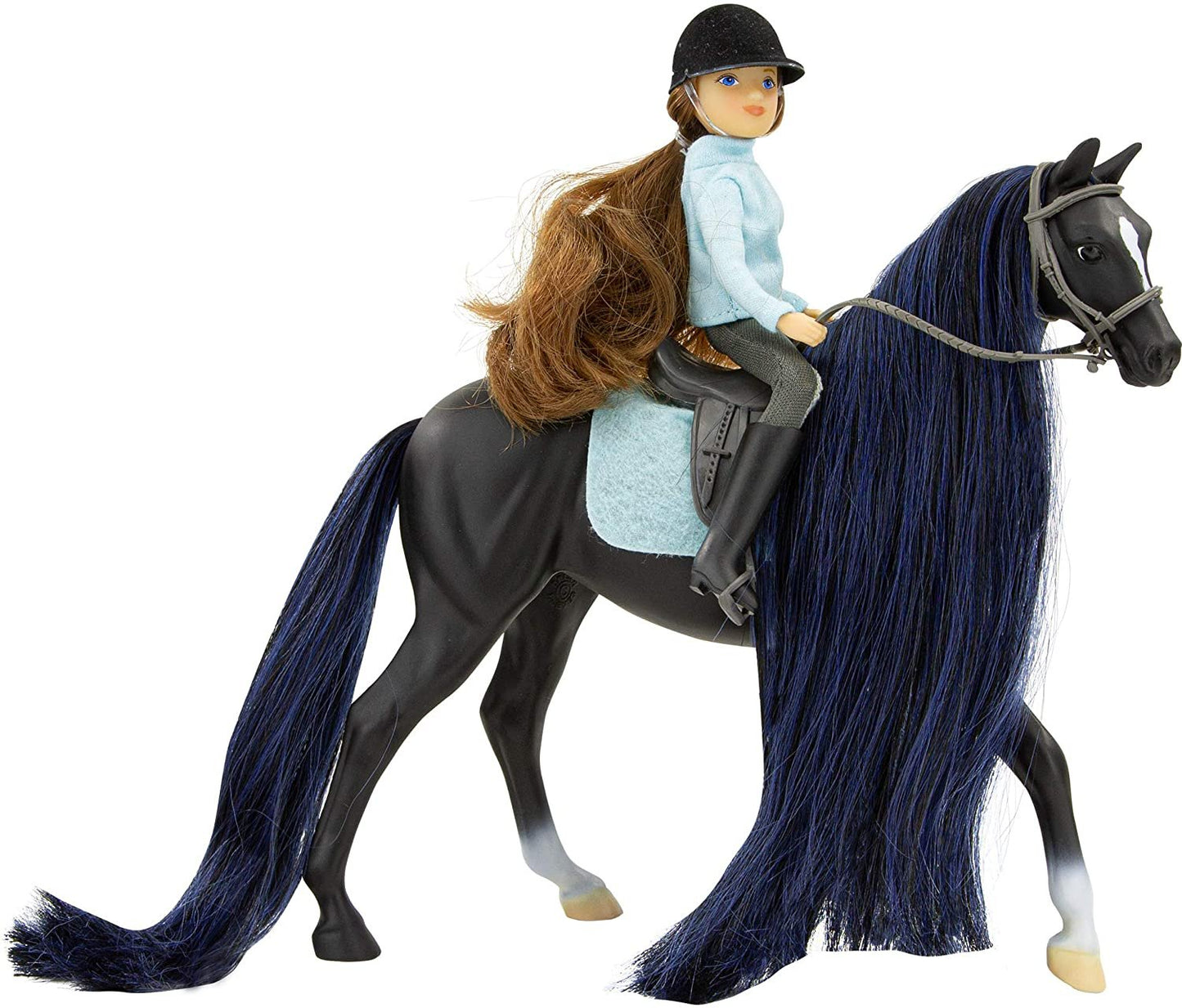 Breyer Horses Freedom Series Horse and English Rider SetJet and Charlette - Thoroughbread and English Rider