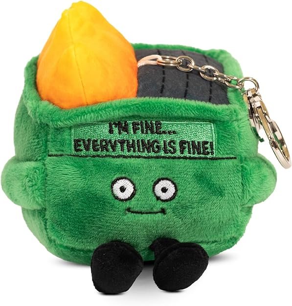 Punchkins - Bites I'm Fine Everything is Fine!! Dumpster Backpack Plushie