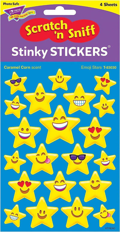 Trend Scratch n Sniff Stinky Sticker Stars Caramel Corn