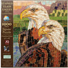 Sunsout 1000 pc Stained Glass Bald Eagles Set