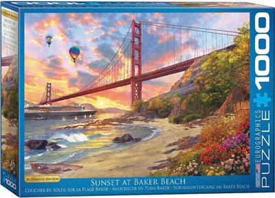 Eurographics Sunset at Baker Beach 1000 pc Puzzle