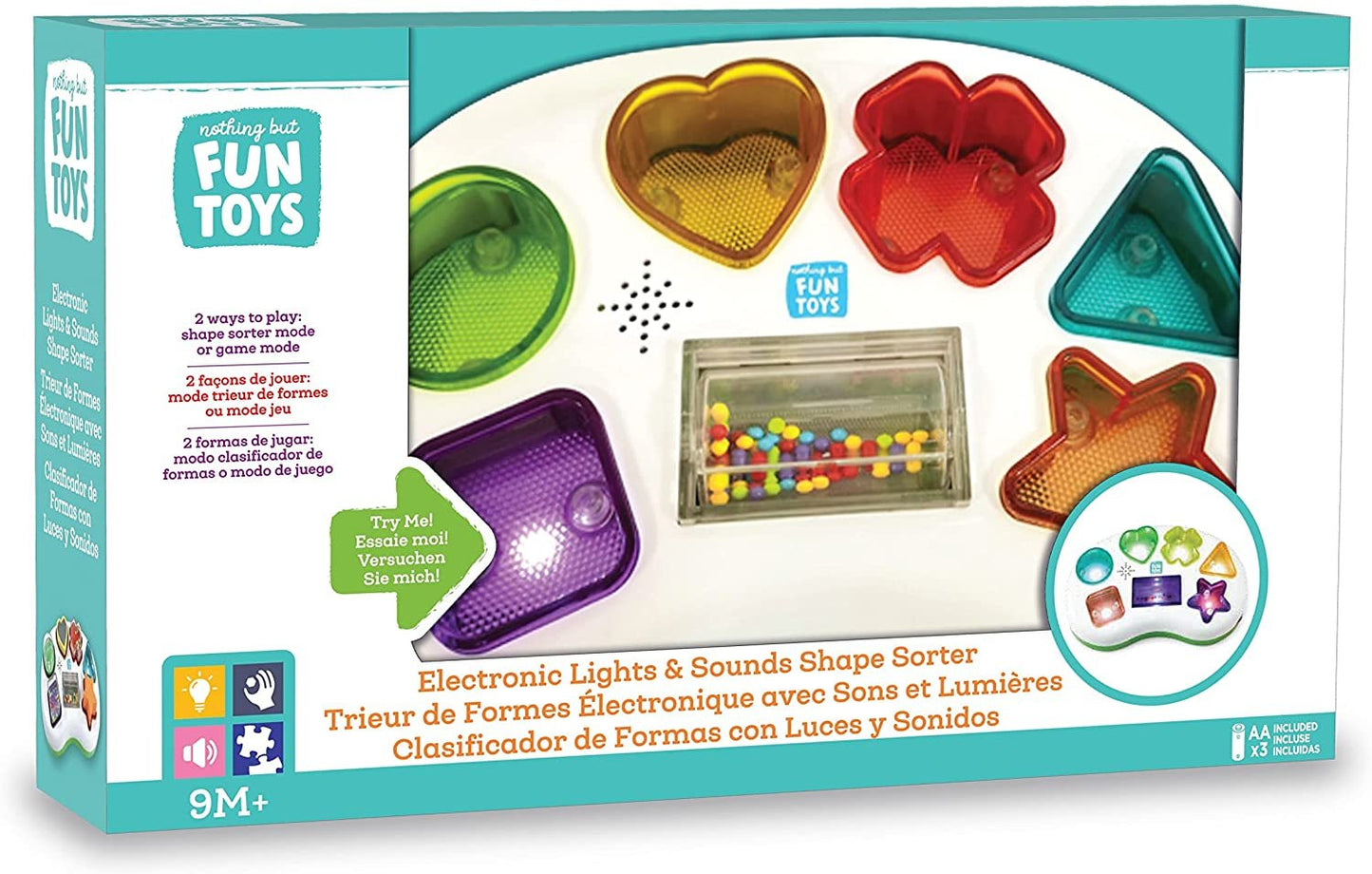 Nothing But Fun Toys Shapes Sorter Lights and Sounds