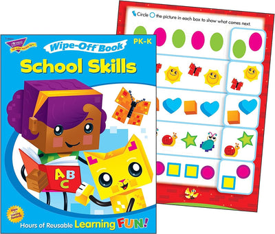 Trend Wipe-Off Workbook School Skills PK-K