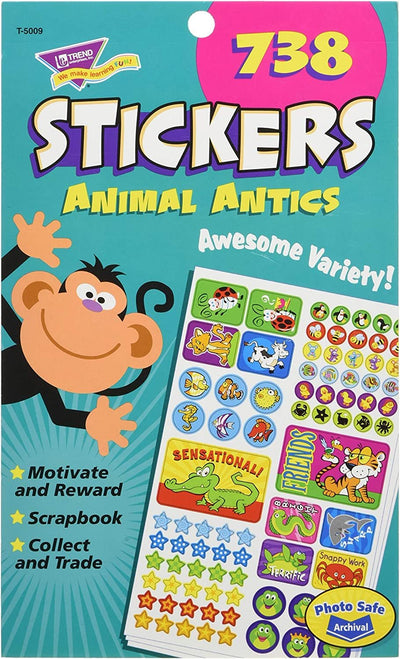 Trend 738  Animal Antics Stickers