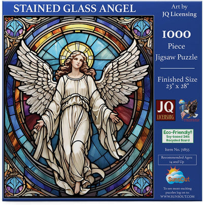 Sunsout 1000 pc Stained Glass Angel Puzzle