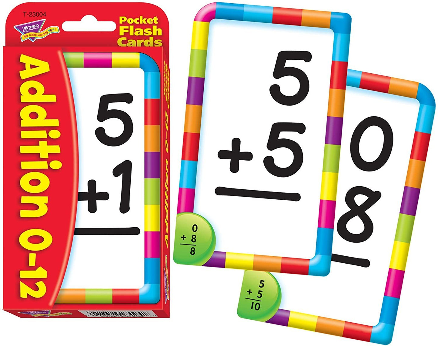 Pocket Flashcards Addition 0- 12 Flashcards