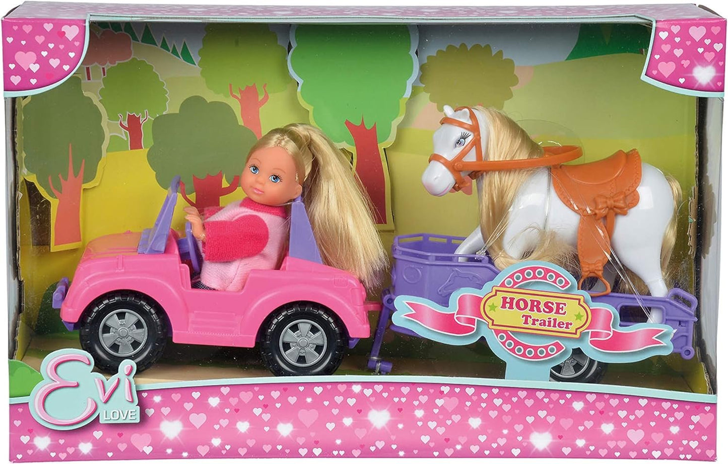 Evi' Luv's Horse and Trailer Set