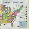 50 State Commemorative Quarters Collectors Map