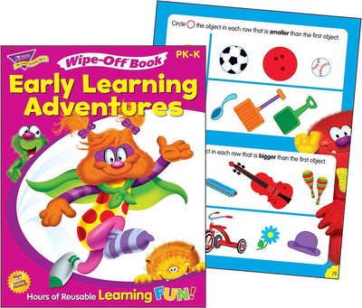 Trend Wipe-Off Workbook Early Learning Adventures PK-K