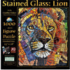 Sunsout 1000 pc Stained Glass Lion Puzzle