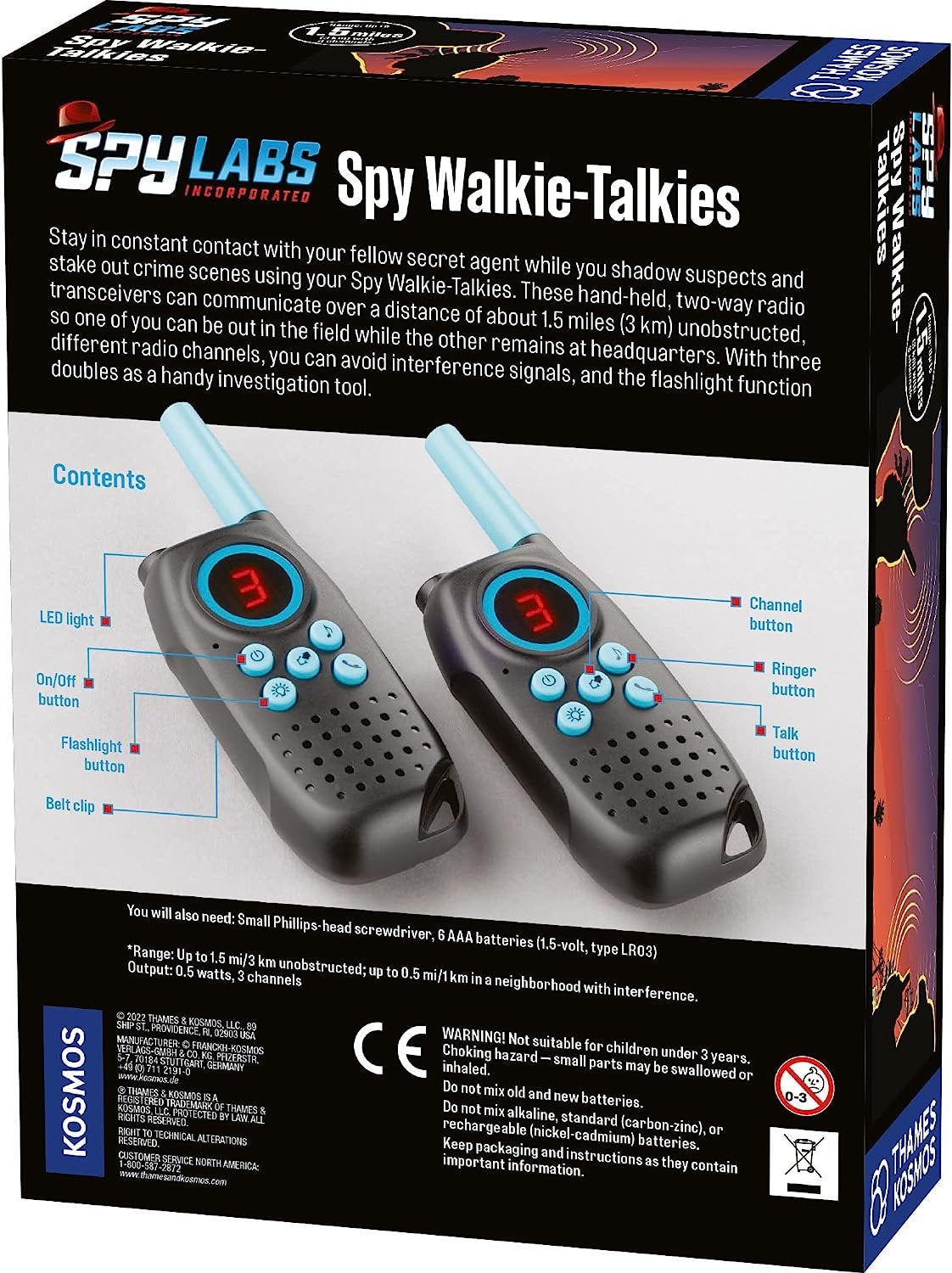 Spy Labs Spy Walkie Talkies