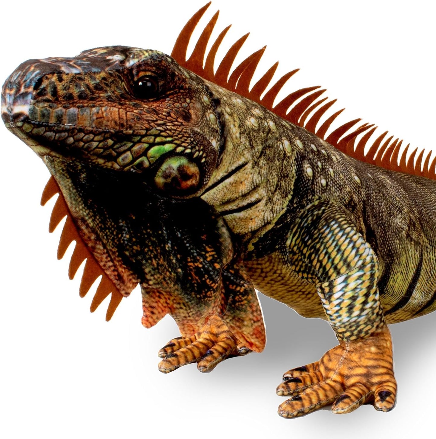 Real Planet 34" Iguana Plush Toy Brown