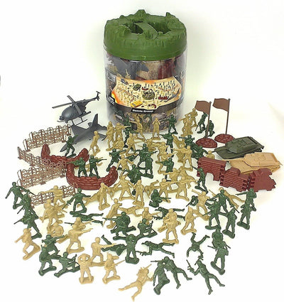 Fun! Military FiguresBucket  Playset 100 pc