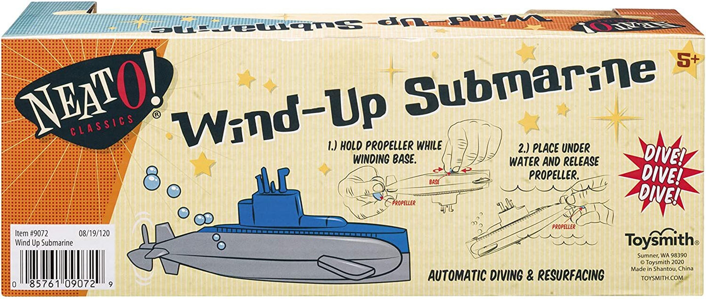 Neato! Wind Up Diving Submarine