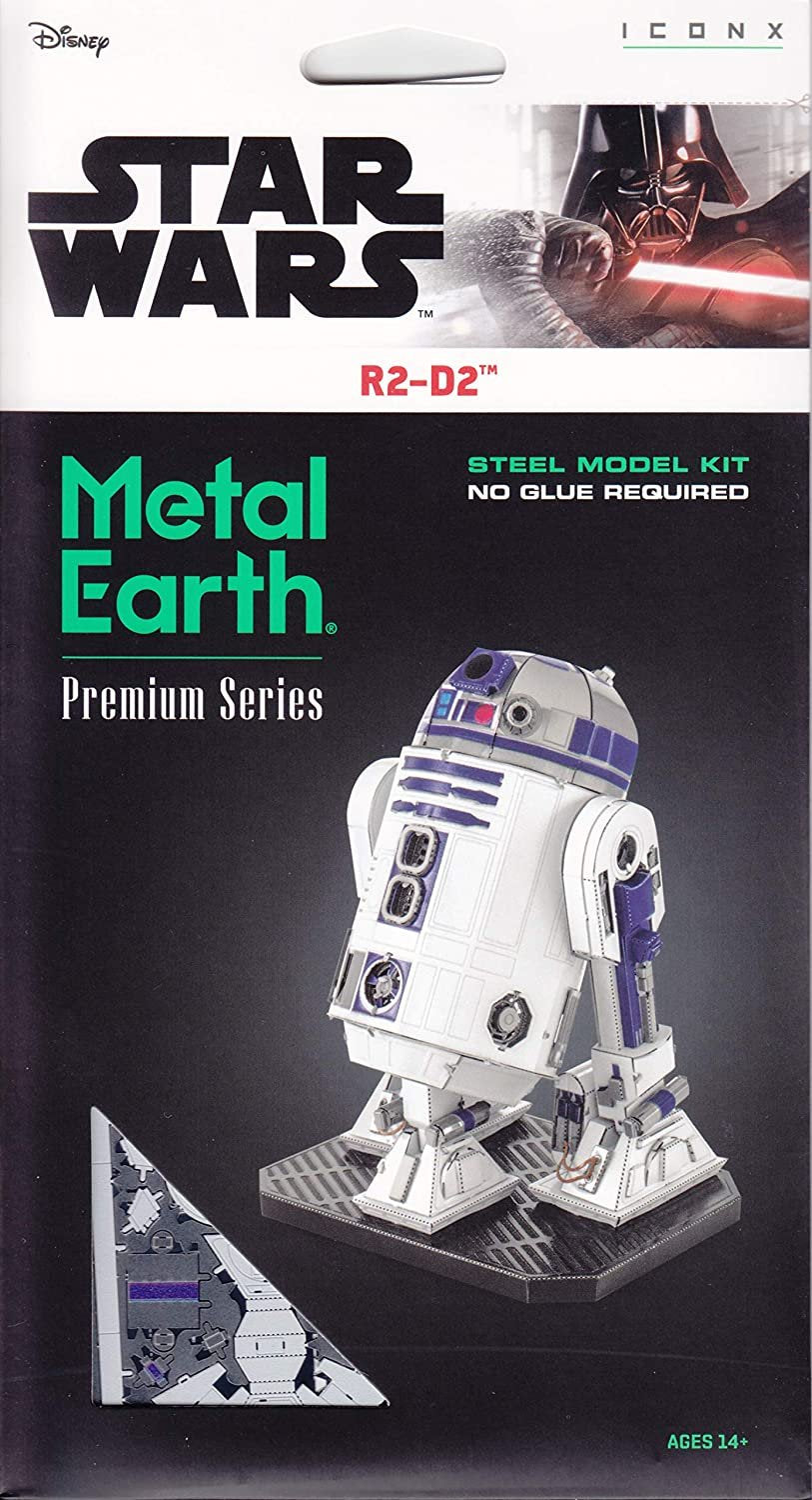 Fascinations Metal Earth ICONX Star Wars R2-D2 Color 3D Metal Model Kit