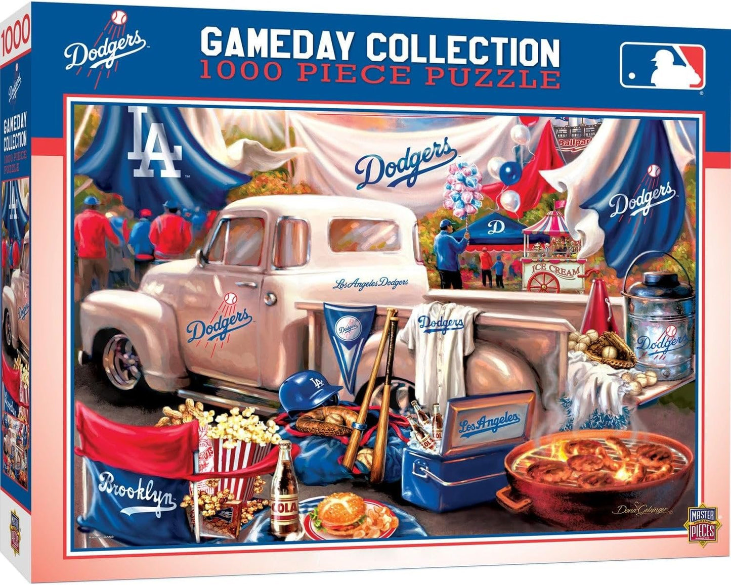 Master Pieces Gameday Collection Dodgers 1000 Pc Puzzle