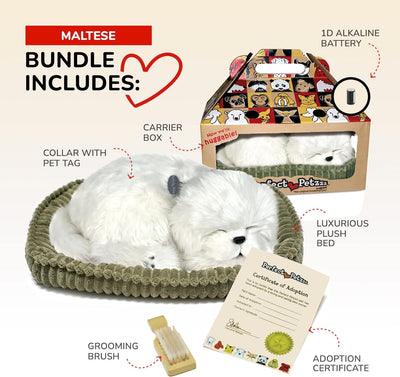 Perfect Petzzz Maltesr Dog Breathing Pet