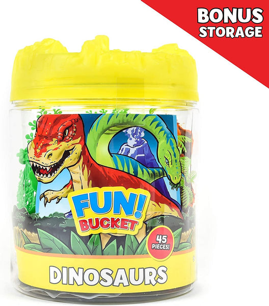 Fun! Dinosaurs Bucket  Playset 67 pc