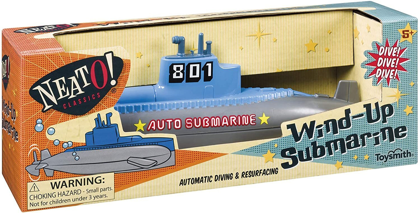 Neato! Wind Up Diving Submarine