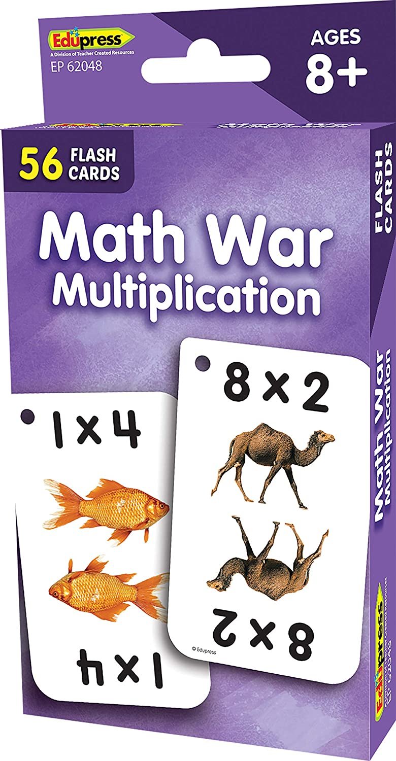 Edupress Flash Cards Math War Multiplication Ages 8 and up  - copy - copy