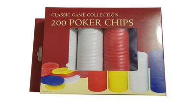 Classic Games 200 Plastic Poker Chips
